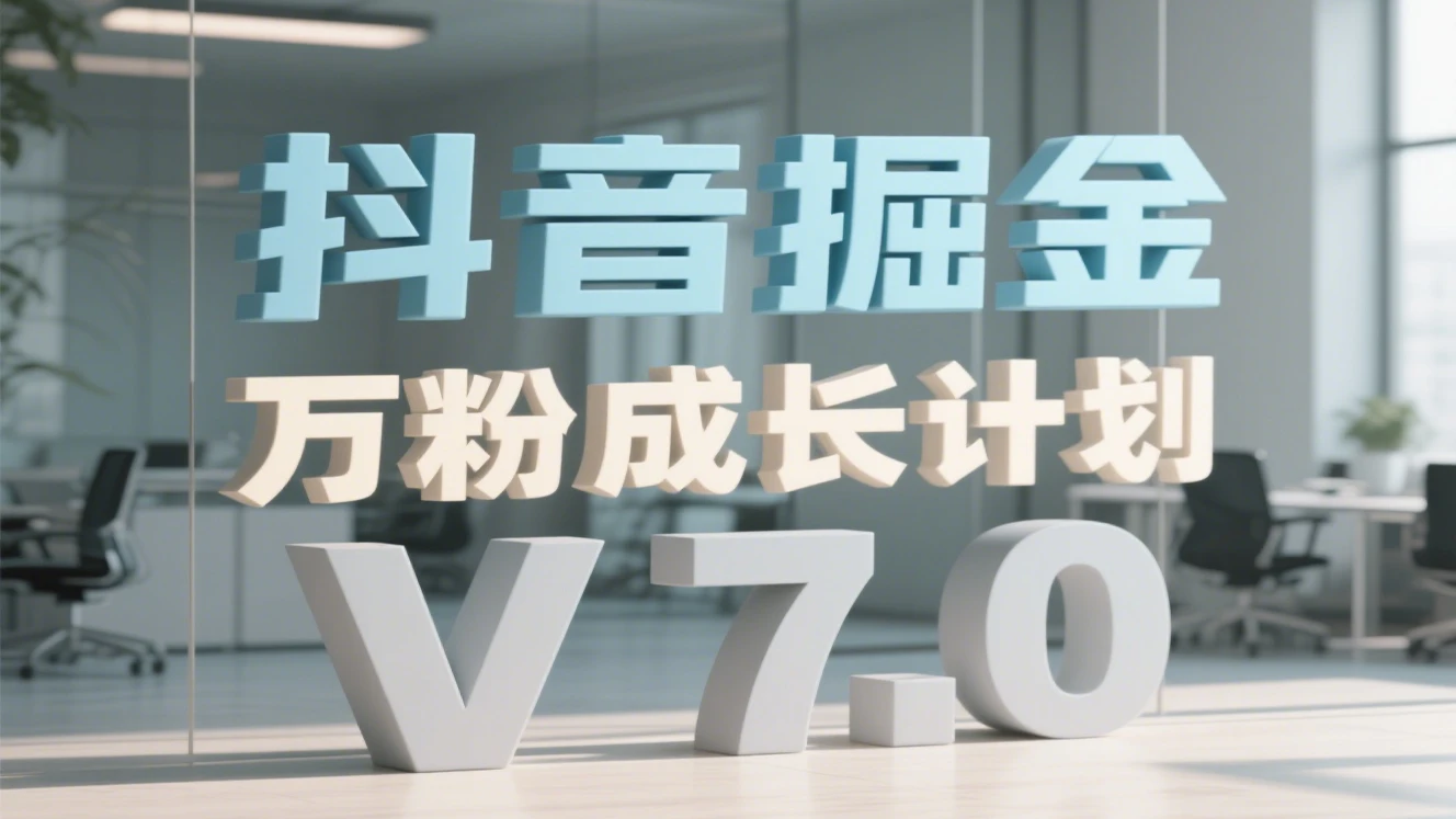 抖音掘金：抢占流量红利的千粉万粉成长计划 —— 全自动变现模式解析